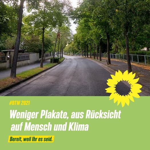 Keine Straßenplakate der GRÜNEN Niederkassel!