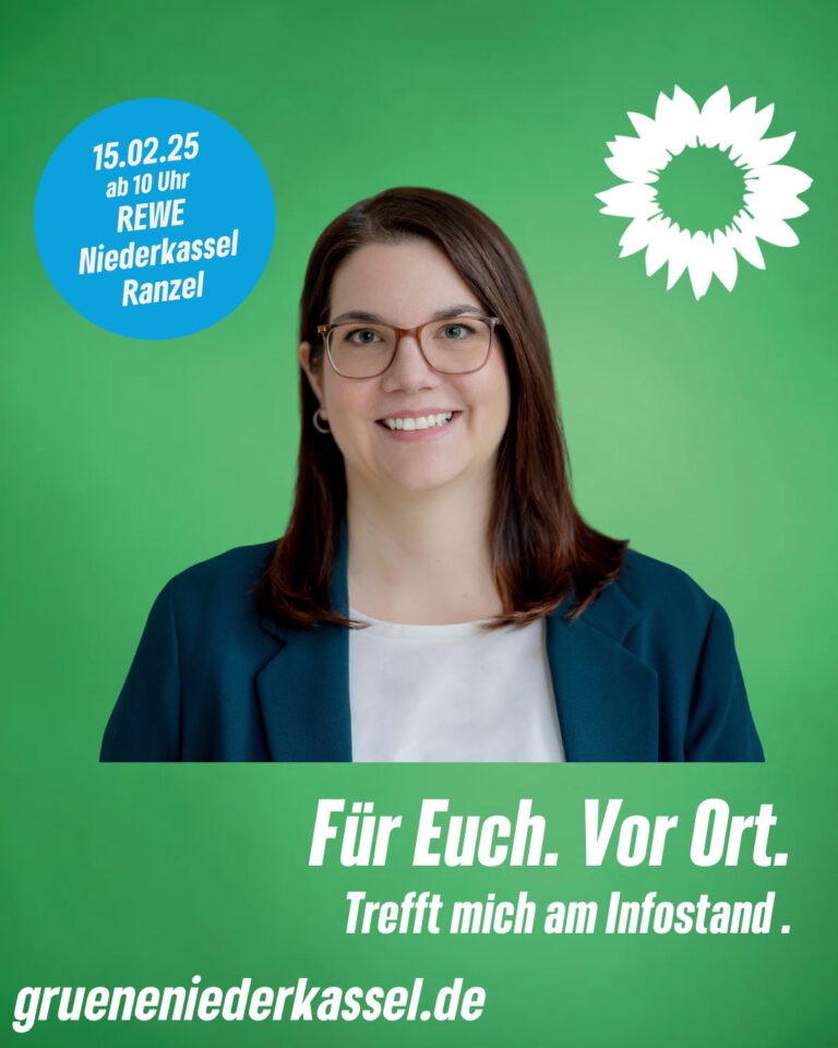 Herzliche Einladung zum Vor-Ort Termin mit unserer Bundestagsdirektkandidatin Rebecca Stümper