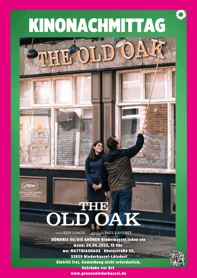 Kinonachmittag am 29. Juni 2025: „The Old Oak” von Ken Loach